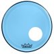 18" Remo Powerstroke 3 Colortone Bass Drum Head, Blue, With Port Hole, P3-1318-CT-BUOH