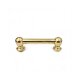 Worldmax 2 3/16" Double-Ended Tube Lug, Solid Brass - Brass Plating