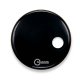 18" Regulator Side Ported Black Single Ply Bass Drumhead By Aquarian