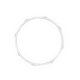 WorldMax 12" 2.3mm 8-Hole Steel Snare-Side Hoop - White Powder-Coated Finish