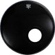 24" Remo Ebony Powerstroke 3 Resonant Bass Drum Drumhead With 5" Black DynamO Installed