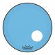 22" Remo Powerstroke 3 Colortone Bass Drum Head, Blue, With Port Hole, P3-1322-CT-BUOH