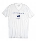 DW American Made V-Neck White T-Shirt - XXL, Limited Stock/Discontinued